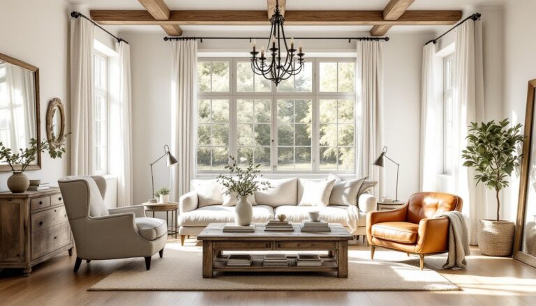 modern french country living room