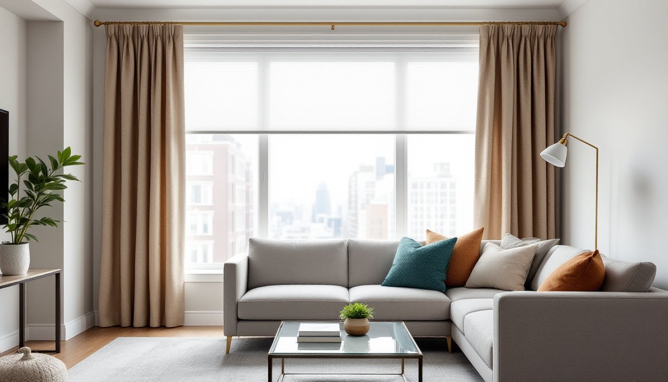 living room blinds and curtains ideas