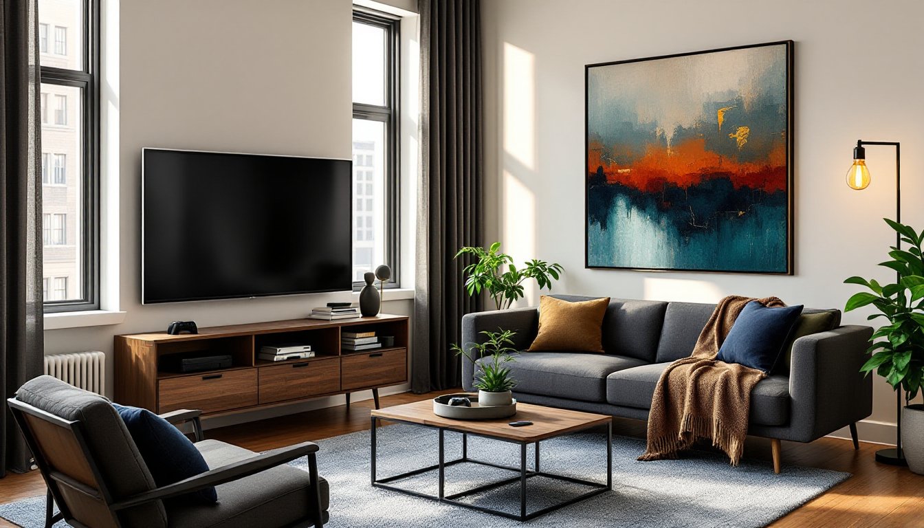 bachelor living room ideas